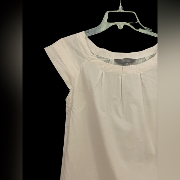 Lot 2 women’s blouses white cap sleeve & one shoulder tops ruffle layer dressy S - Picture 9 of 10